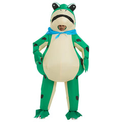 Inflatable Frog Costume Funny Full Body Blow up Cosplay Costume Suit for Adult Halloween Party Costume for Adult Role Play
