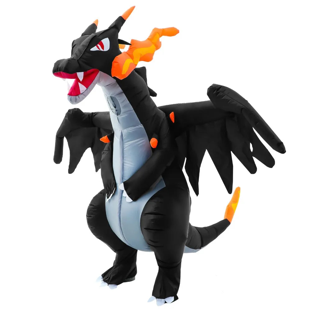 Dinosaur Inflatable Costumes for Adults Halloween Dragon Blow up Suit Fire Breathing Evil Dragon for Party Fancy Dress Suit 2023